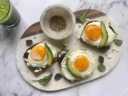 Open-Face Breakfast Sandwich