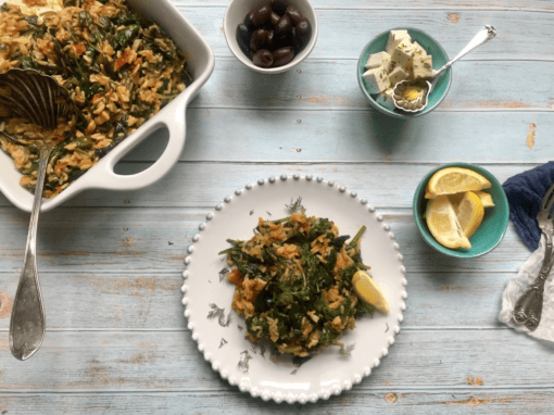 Spanakorizo a.k.a. Greek Spinach with Rice
