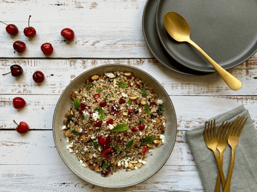 Summer Cherry and Quinoa Salad