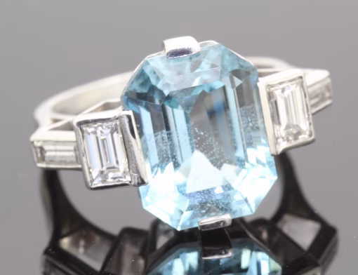Aquamarine ring