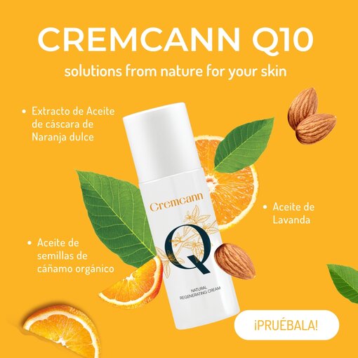 CREMCANN Q10 creme natural de cannabis hidratante regenerador
