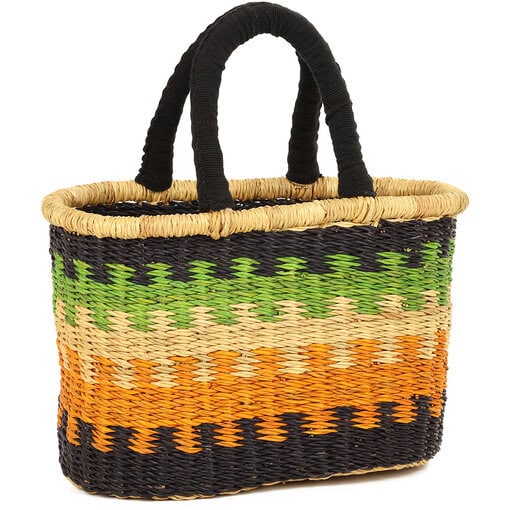 Cloth Handle Mini Oval Shopping Basket