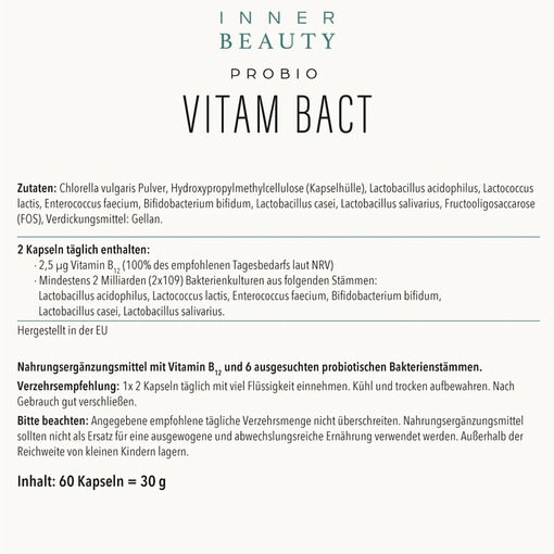Inner Beauty Probio Vitam Bact Etikett