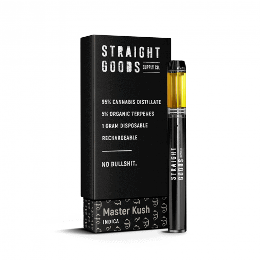Straight Goods 1 Gram Carts – Master Kush (Indica)