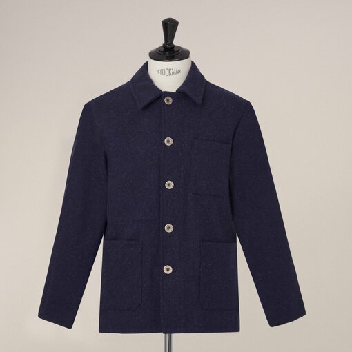 Le Laboureur Woolen Jacket NAVY - L'Usine Bleue