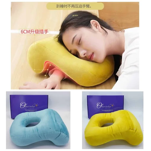 coussin de sieste ergonomique confortable pour bureau et voyage