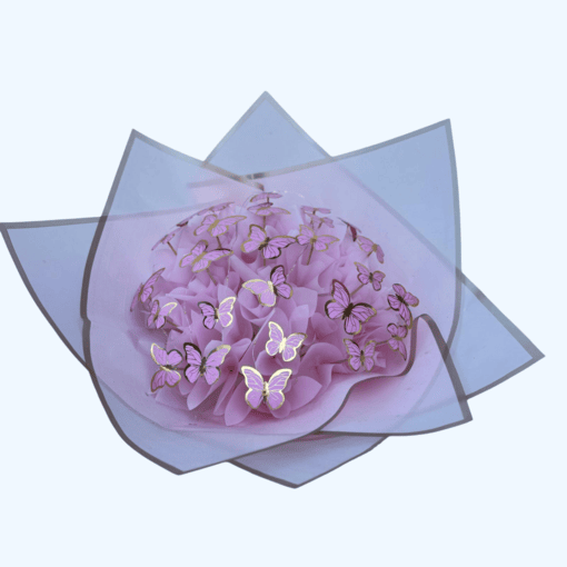 Kelebek Buketi Renkli Led Işıklı - Görsel 10