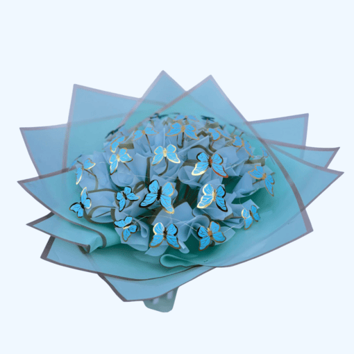 Kelebek Buketi Renkli Led Işıklı - Görsel 14