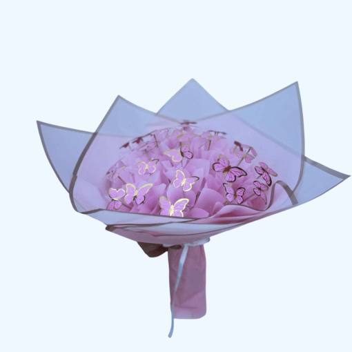 Kelebek Buketi Renkli Led Işıklı - Görsel 13