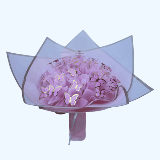 Kelebek Buketi Renkli Led Işıklı - Görsel 12