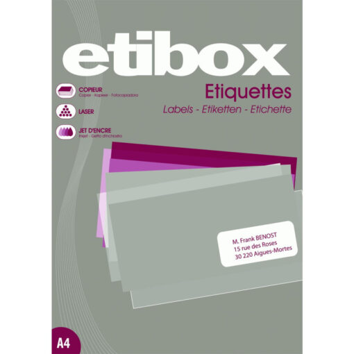 Étiquette blanche multi-usage