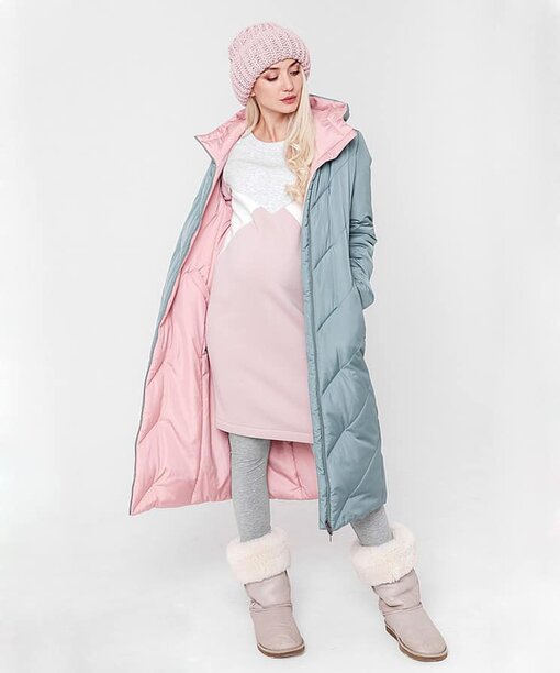 Оливковая куртка-трансформер для беременных Tokyo