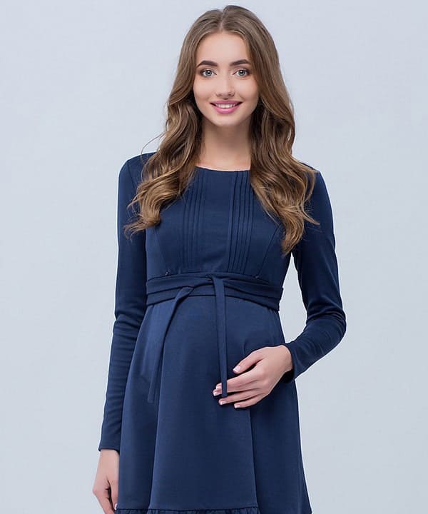 Темно-синее платье для будущих и кормящих мам Michelle — изображение 5