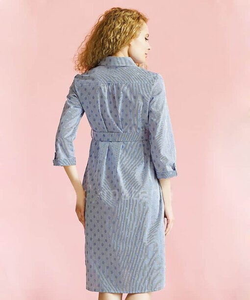 Нежно-голубое платье для беременных и кормящих Anna — изображение 6