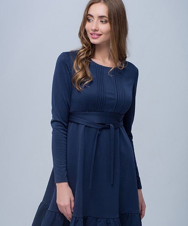 Темно-синее платье для будущих и кормящих мам Michelle — изображение 7