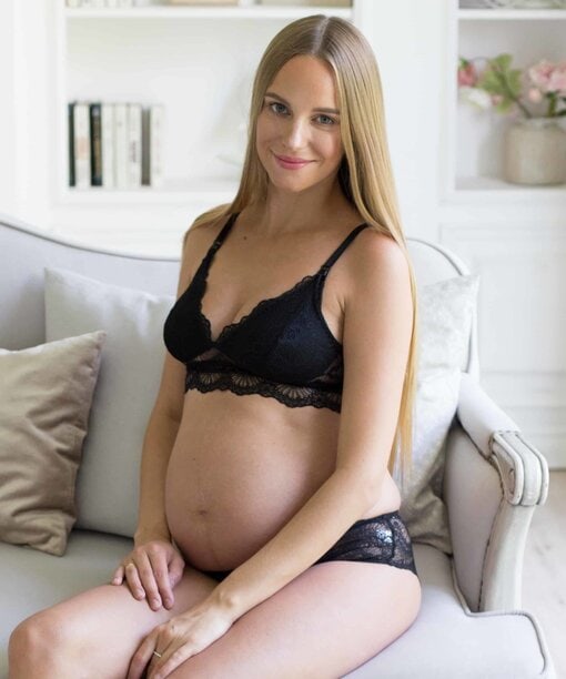 Черные трусики-бразильяна для беременных и кормящих мам Gretta — изображение 2