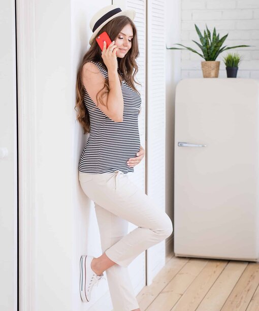 Майка в черную полоску для будущих и кормящих мам Toma — изображение 3