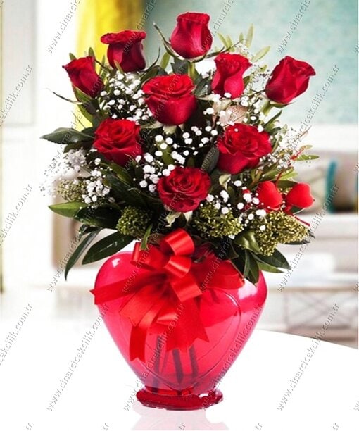 Biricik Aşk 9 Kırmızı Gül C-KLP108