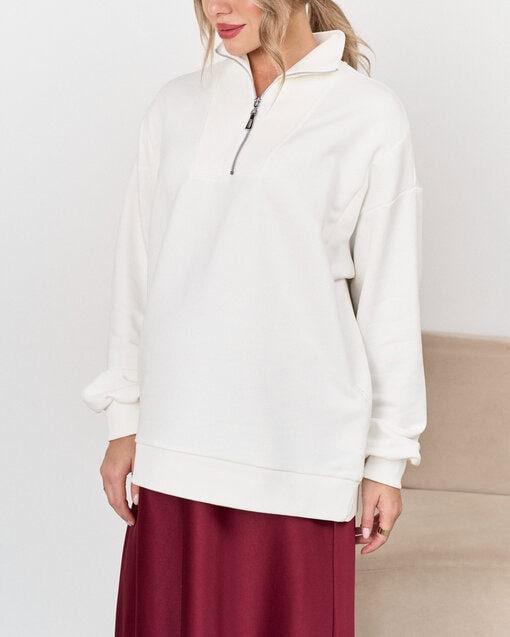 Молочный свитшот для будущих и кормящих мам Hanna — изображение 4