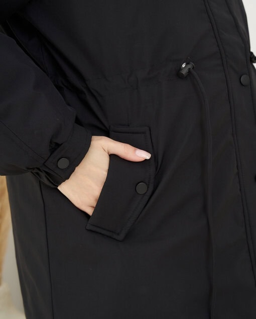 Черная утепленная парка Dango — изображение 5