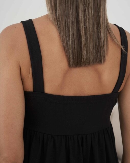 Черный сарафан для будущих и кормящих мам Rodos — изображение 5