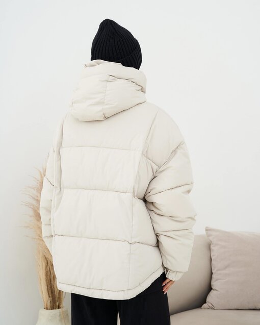 Молочная зимняя куртка-оверсайз Bunny — изображение 12