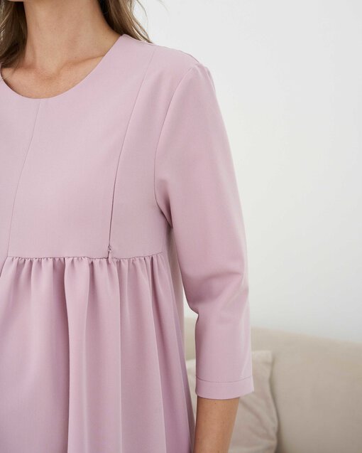 Пудровое платье для будущих и кормящих мам Nina — изображение 4
