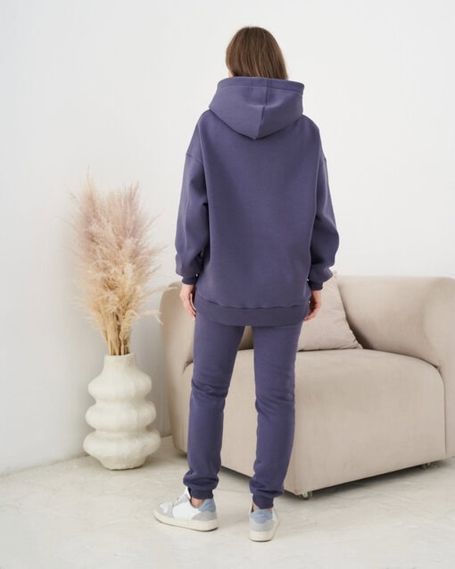 Графитовое теплое худи для будущих и кормящих мам Juna Warm — изображение 11