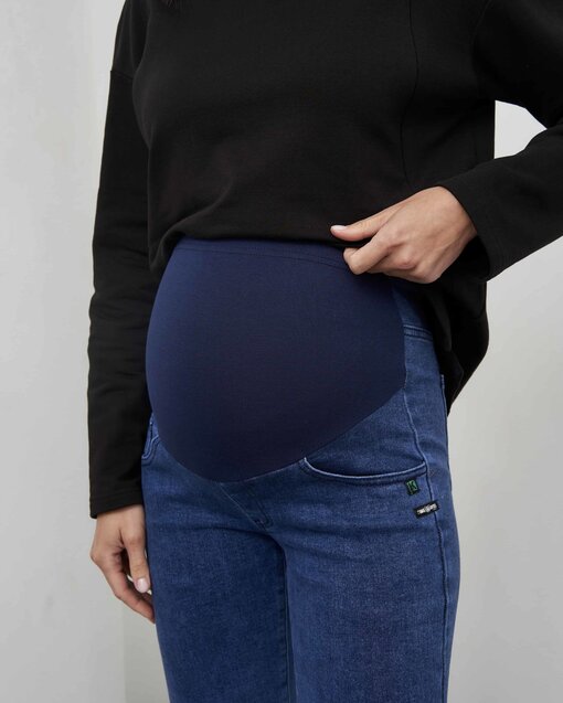 Синие джинсы moms для будущих мам Noel — изображение 2