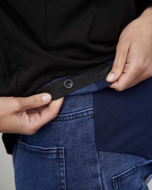 Синие джинсы moms для будущих мам Noel — изображение 3