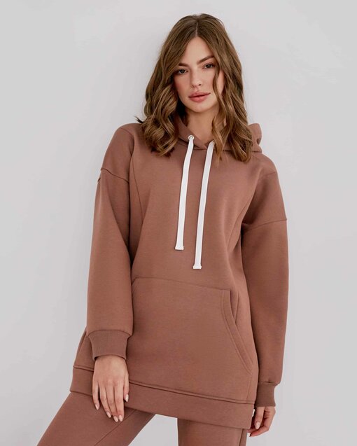Теплое худи в цвете какао для будущих и кормящих мам Sport — изображение 4