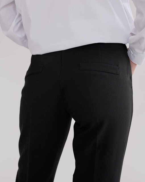 Черные базовые брюки для будущих и кормящих мам Eleganza — изображение 6