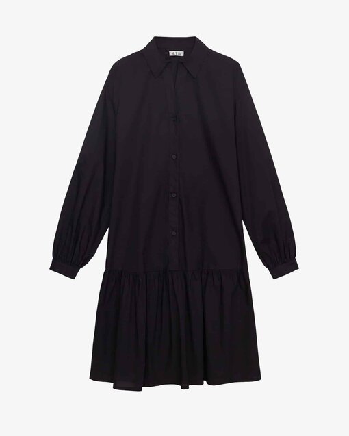 Чёрное платье-рубашка для беременных Jess — изображение 12