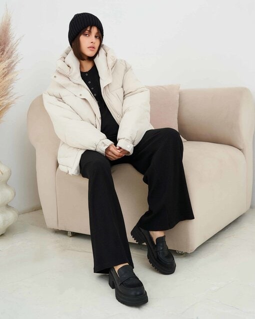 Молочная зимняя куртка-оверсайз Bunny — изображение 10