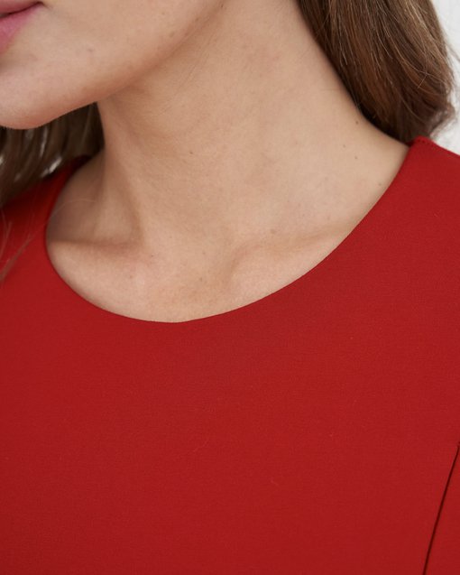 Красное платье для будущих и кормящих мам Jaclyn — изображение 7