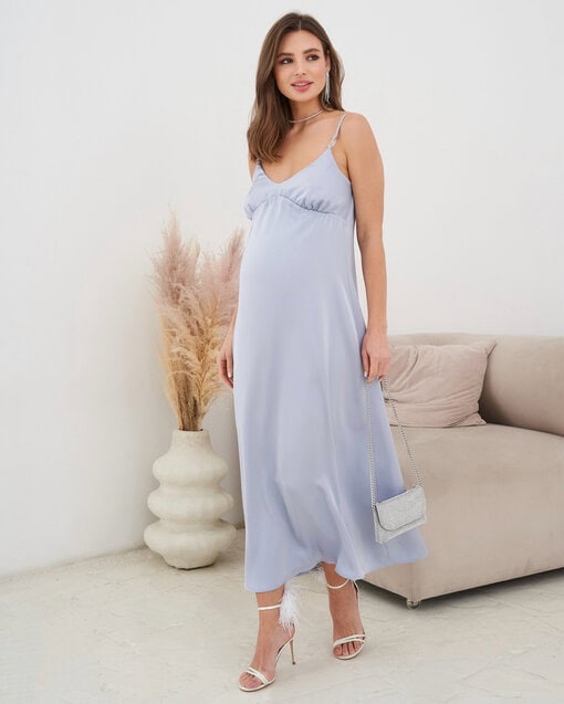 Серебряное платье для будущих и кормящих мам Karmen NEW — изображение 12