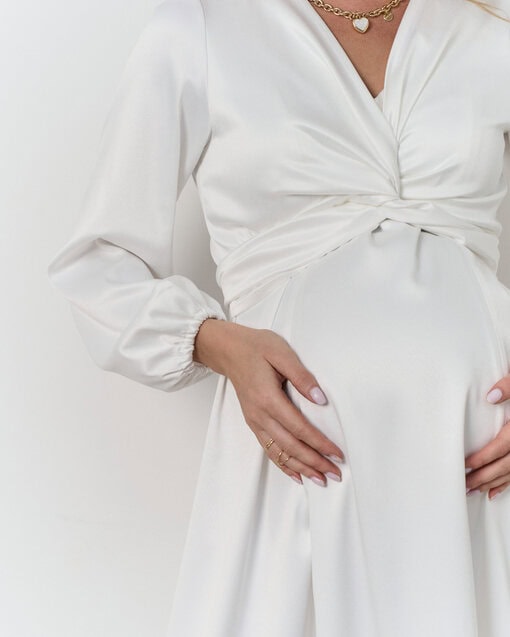 Молочное платье для беременных и кормящих Blush — изображение 12