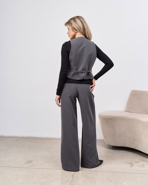 Графитовые брюки-палаццо для будущих мам Osaka — изображение 8