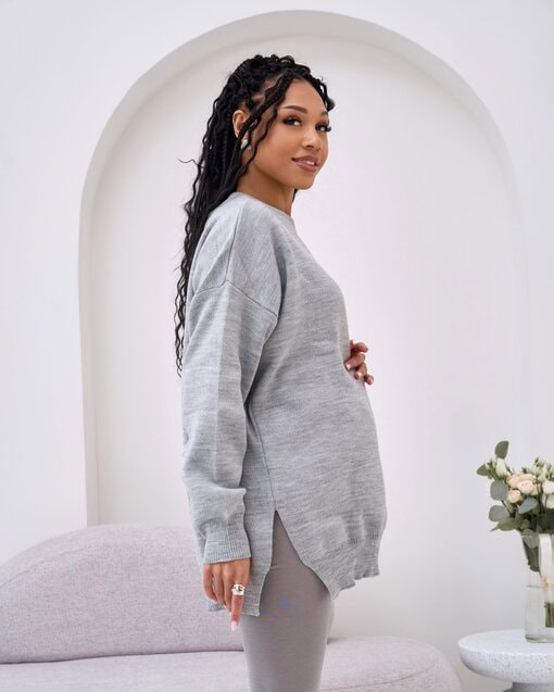 Серый джемпер-оверсайз Davis — изображение 5