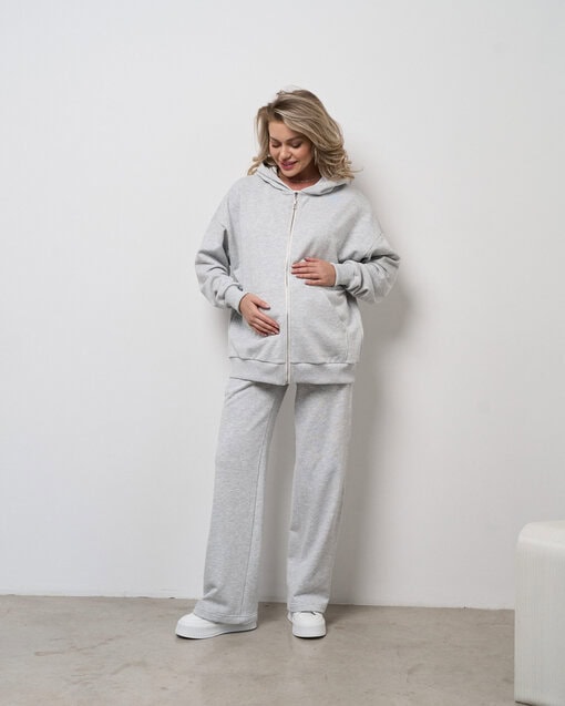 Серое худи для будущих мам Lima — изображение 8