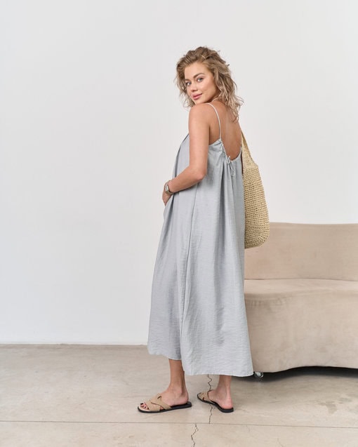 Серый сарафан для будущих мам Carina — изображение 5