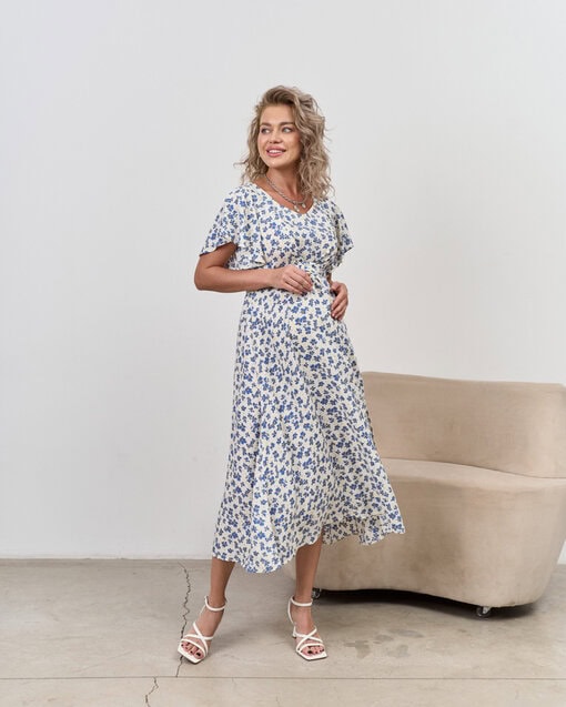 Молочное платье для будущих и кормящих мам Ameli — изображение 5