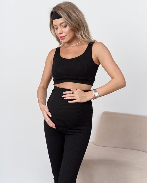 Черный топ в рубчик Soft — изображение 7