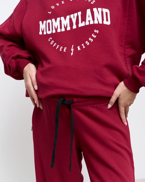 Бордовые брюки для будущих и кормящих мам Flex New — изображение 2