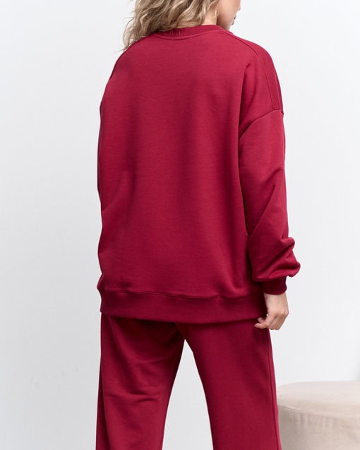 Бордовый свитшот для будущих и кормящих мам Mommyland — изображение 10