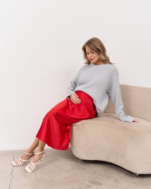 Серый джемпер в рубчик Leon — изображение 8