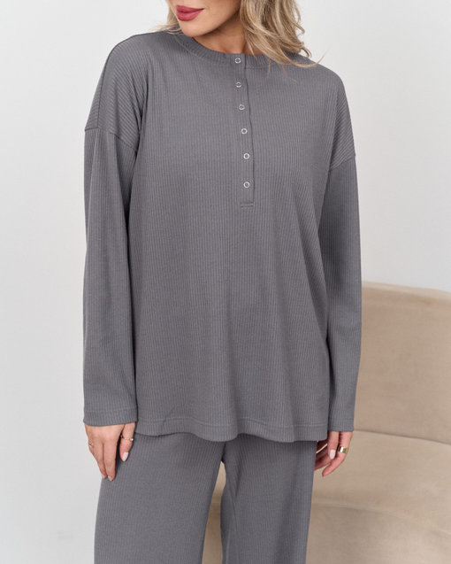 Графитовый джемпер для беременных и кормящих Kardy — изображение 6