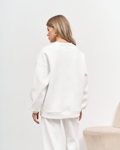 Молочный теплый свитшот для будущих и кормящих мам MOMMY est 2025 — изображение 8