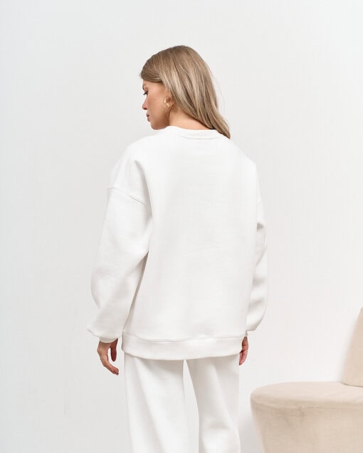 Молочный теплый свитшот для будущих и кормящих мам MOMMY est 2024 — изображение 8