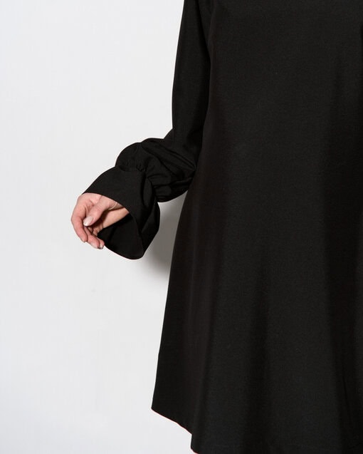 Черное мини-платье для беременных Maysi — изображение 8